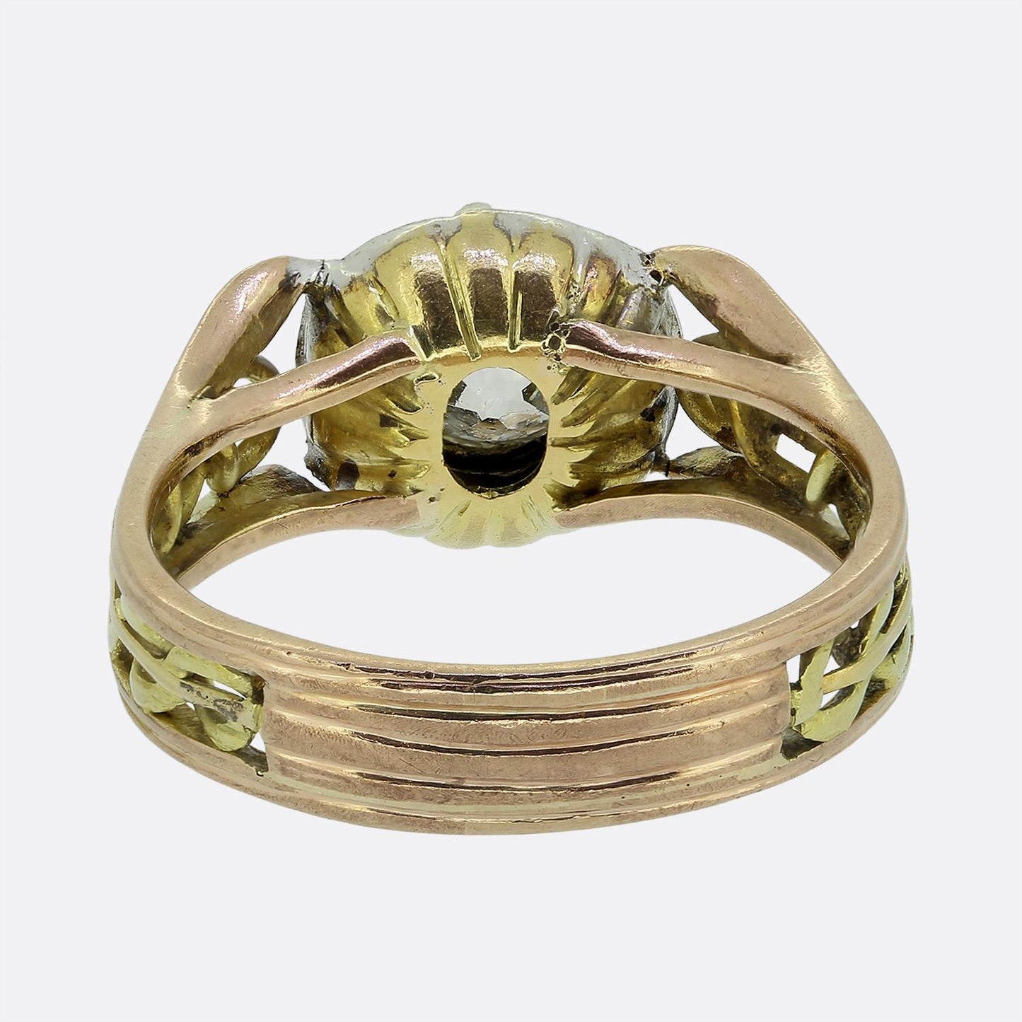Victorian 0.95 Carat Diamond Single-Stone Ring
