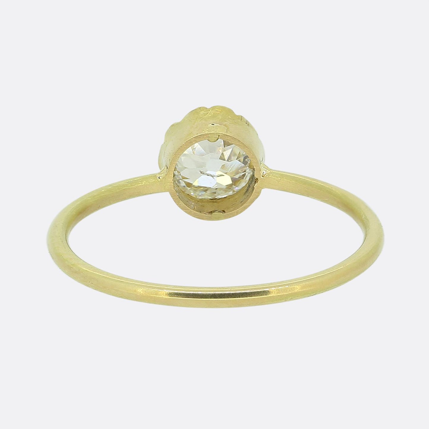 0.65 Carat Old Cut Diamond Solitaire Ring