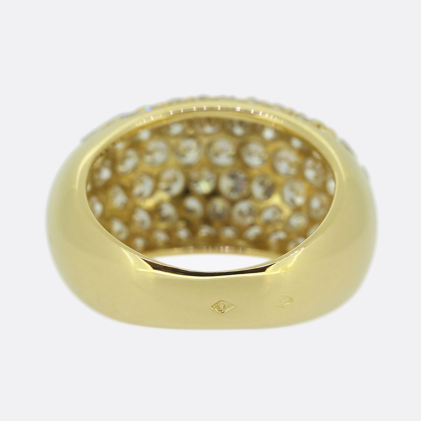 Vintage French Pavé Diamond Set Ring