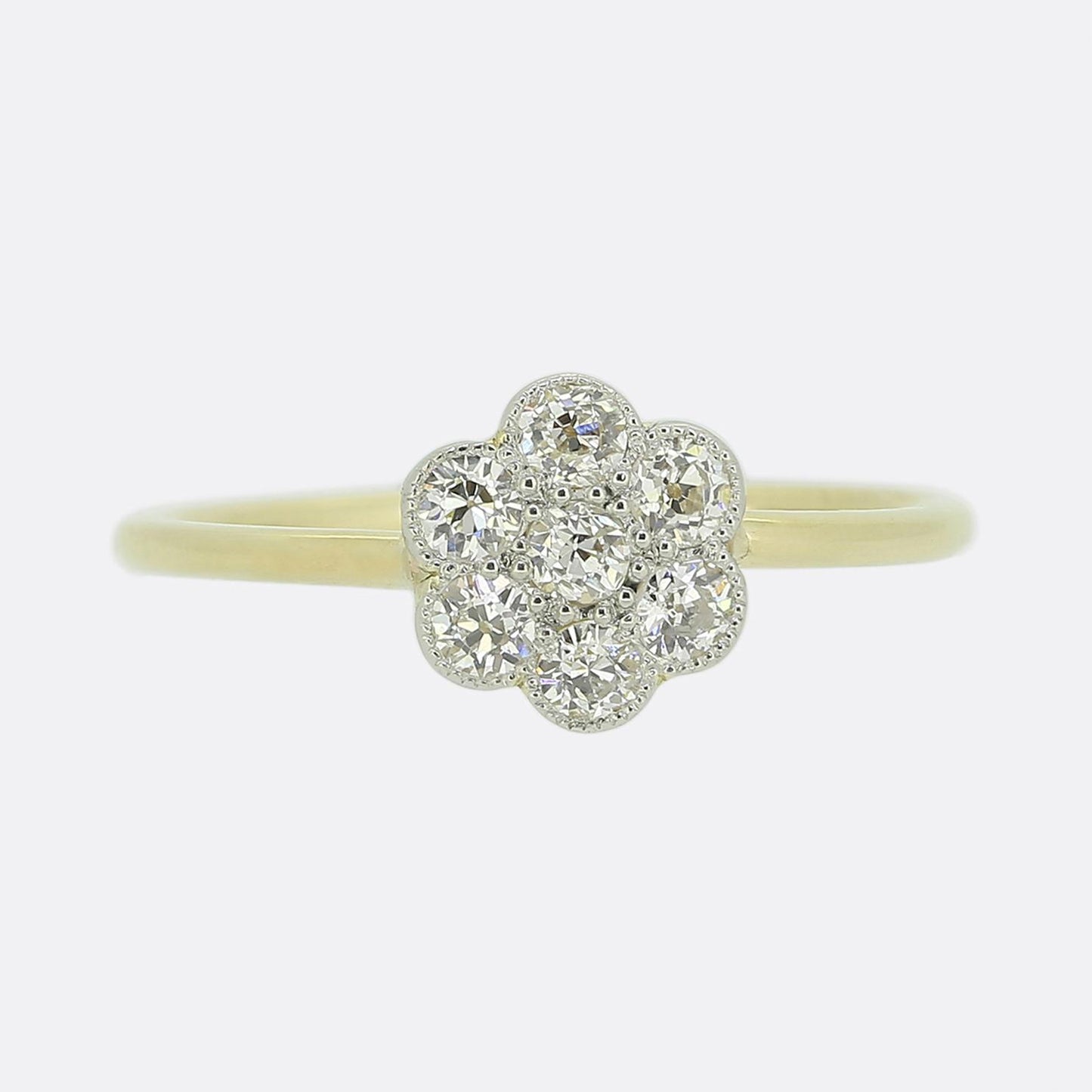 Antique Diamond Cluster Ring