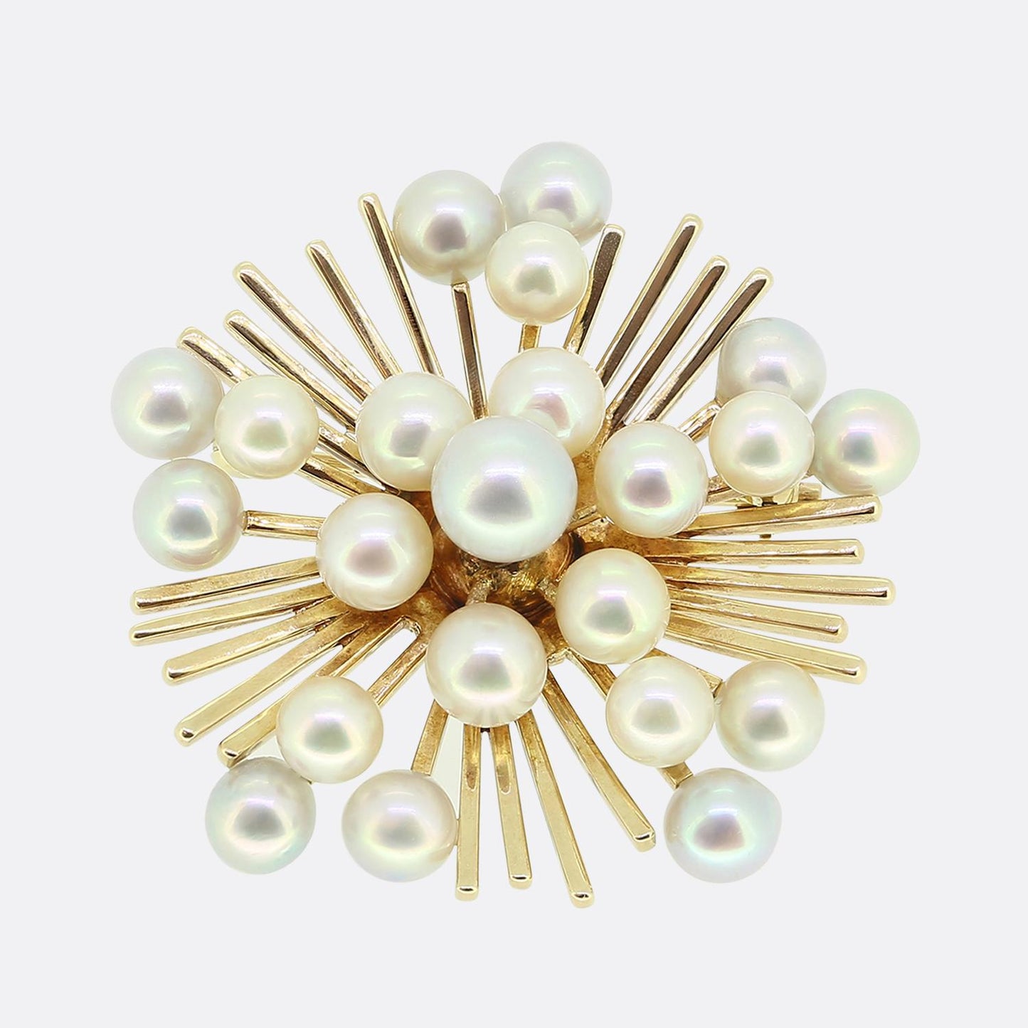 Mikimoto Pearl Starburst Brooch