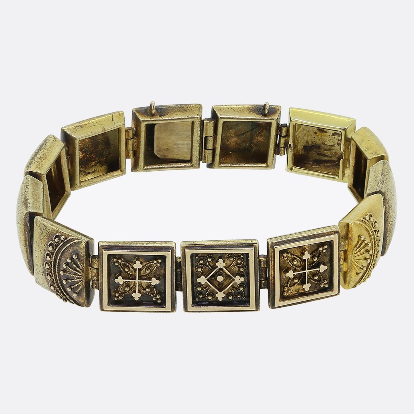 Victorian Etruscan Revival Interchangeable Necklace Bracelet