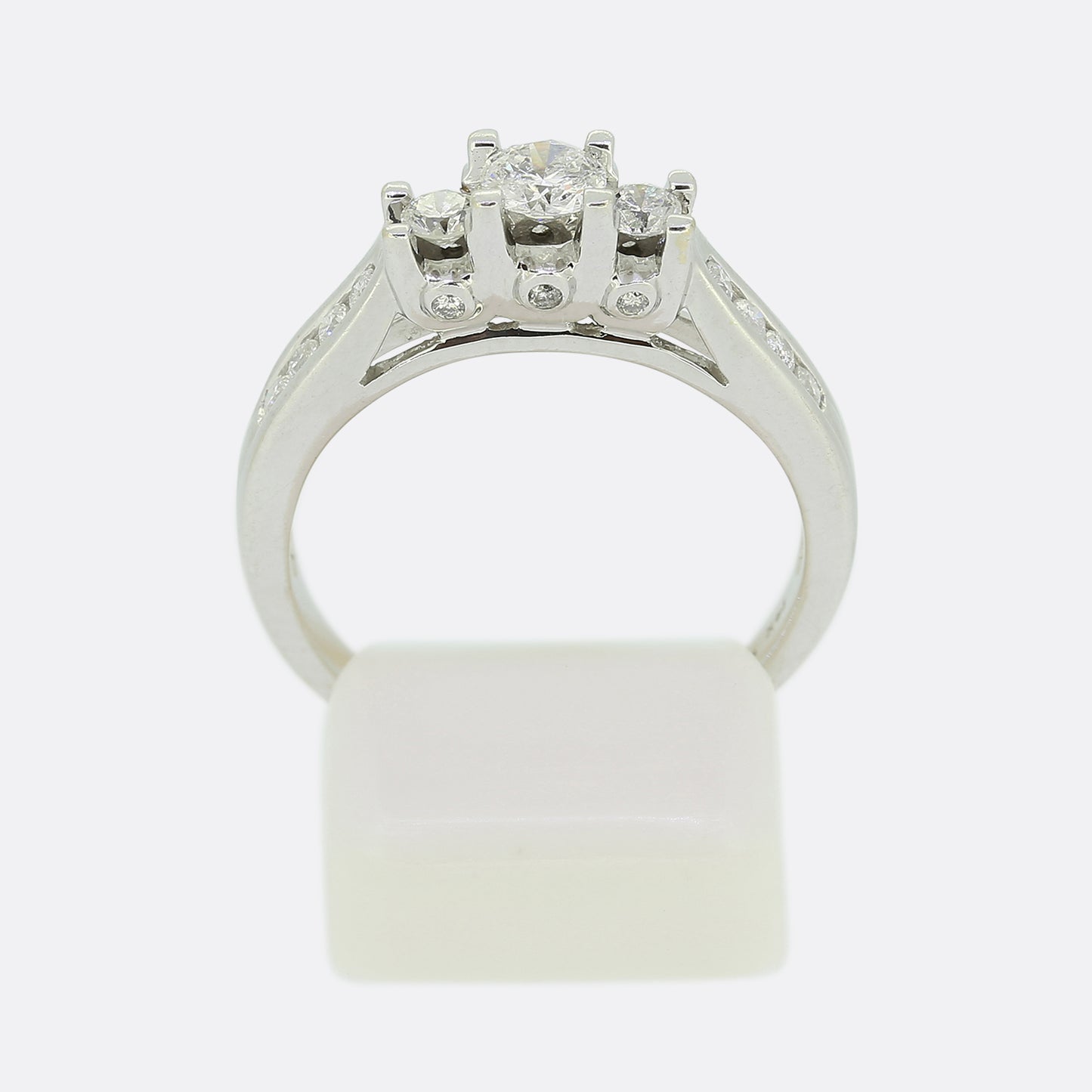 0.35 Carat Three-Stone Diamond Ring