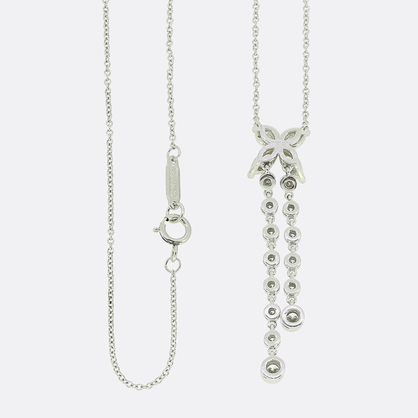 Tiffany & Co. Victoria Double-Drop Diamond Necklace