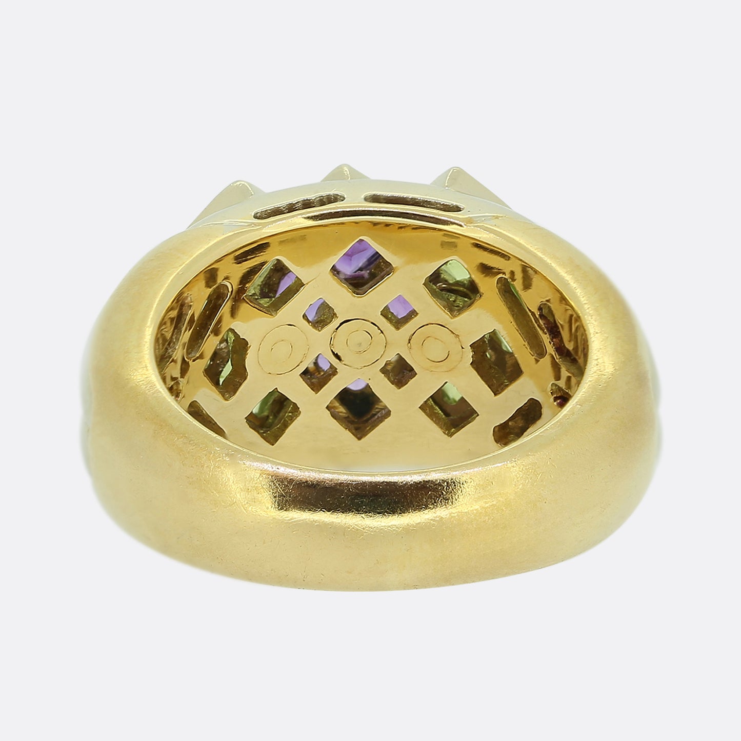 Bvlgari Amethyst and Peridot Ring