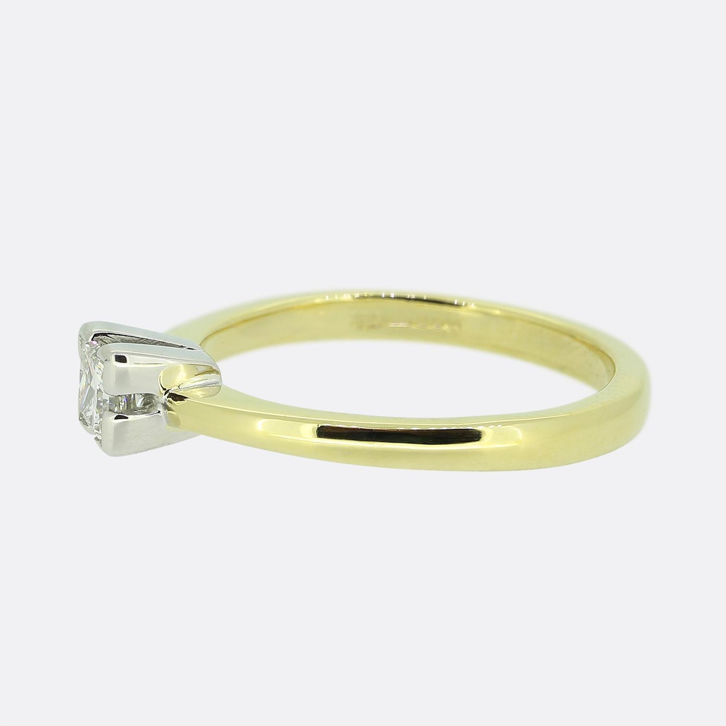 0.30 Princess Cut Diamond Solitaire Ring