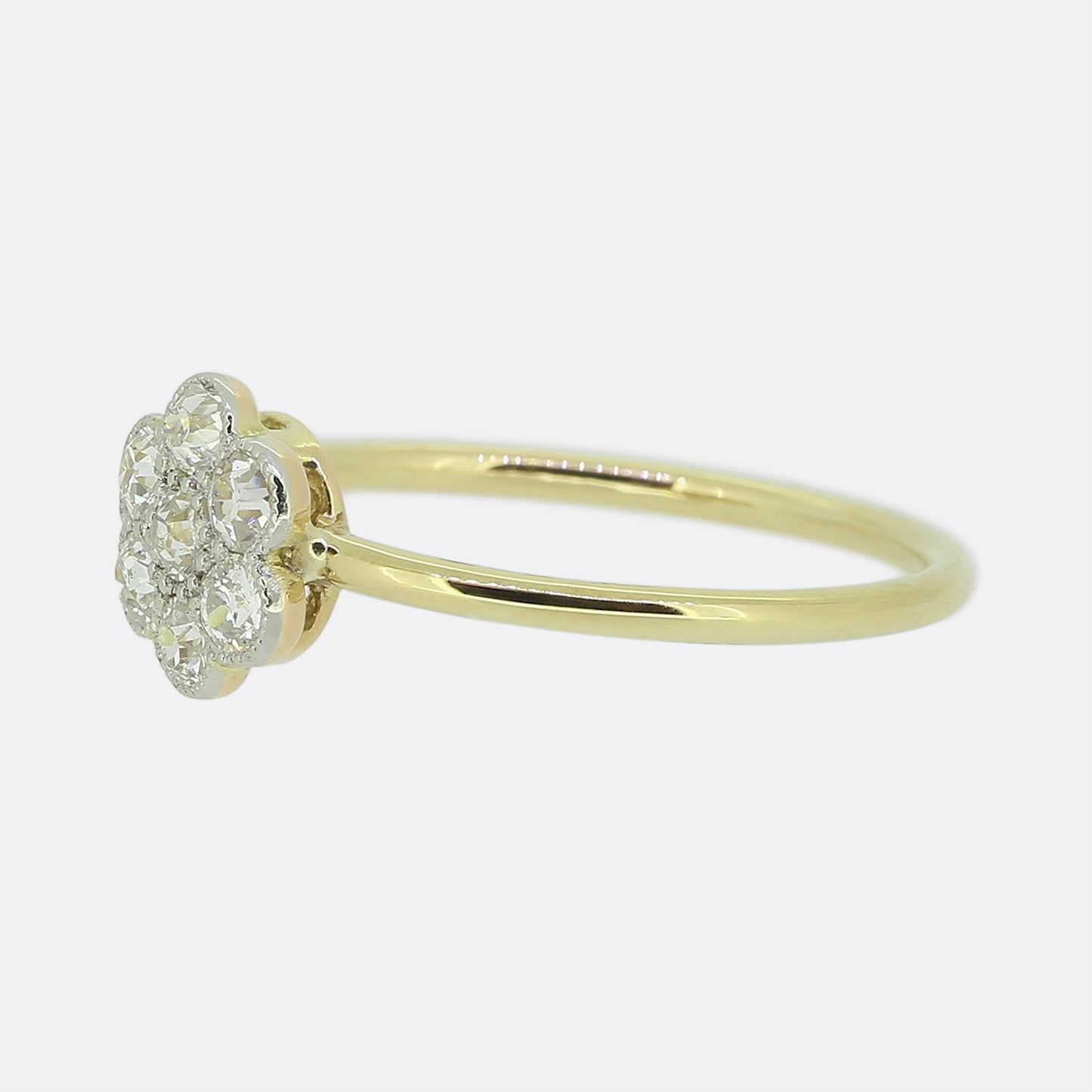 Antique Diamond Cluster Ring