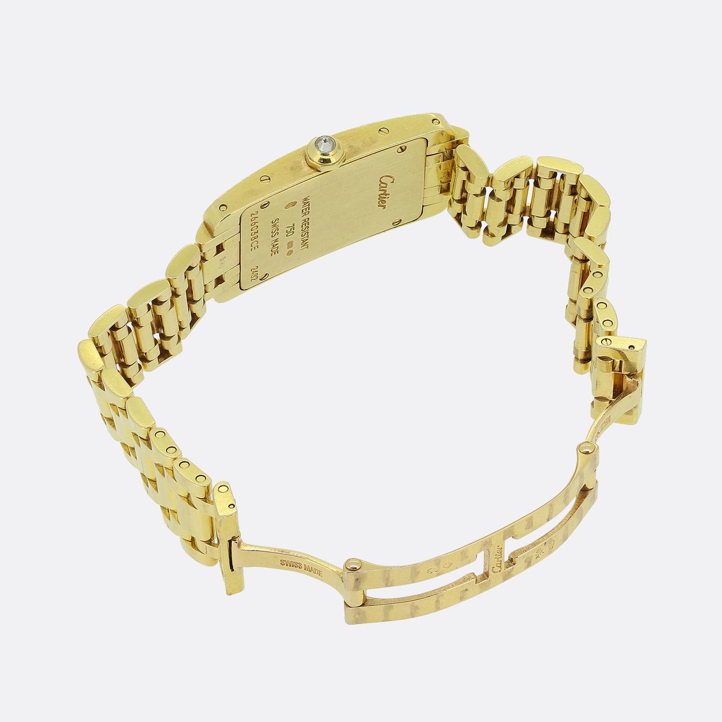 Cartier Tank Américaine Diamond Quartz Wristwatch Ref 2482