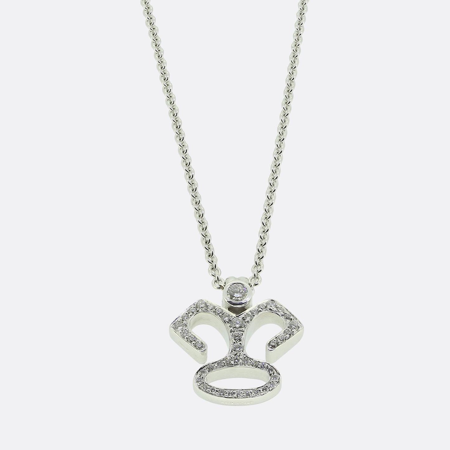Garrard Diamond Cluster Necklace