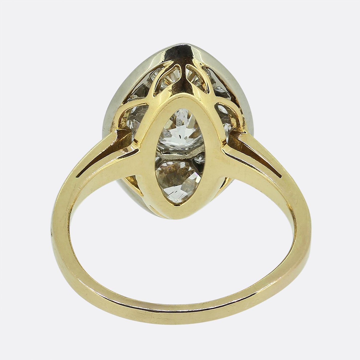Antique Diamond Navette Ring