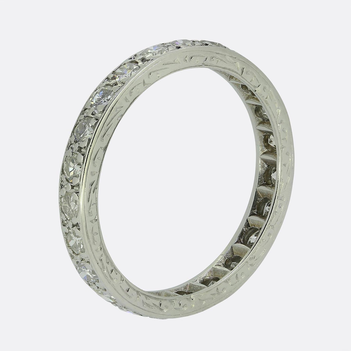 Edwardian 0.80 Carat Diamond Full-Eternity Ring Size O (55)