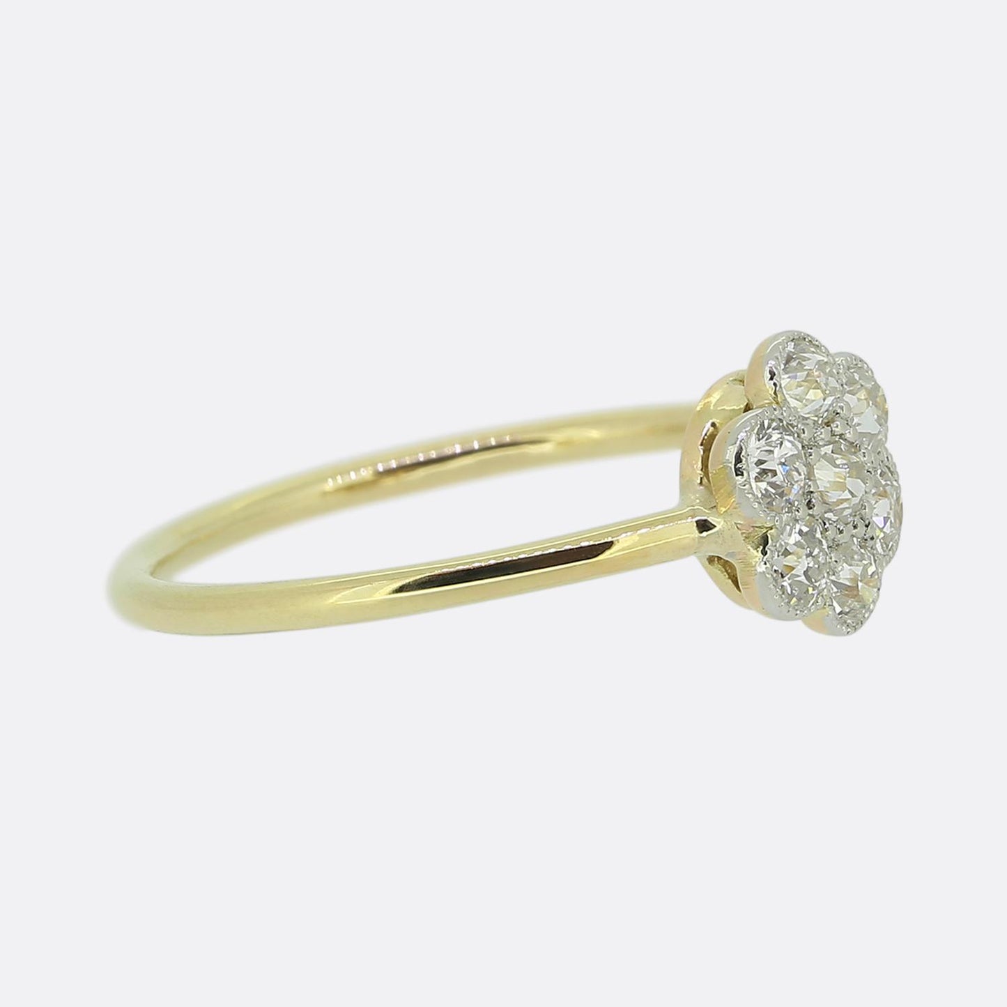 Antique Diamond Cluster Ring