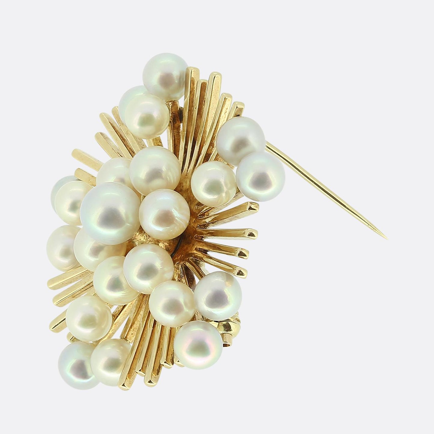 Mikimoto Pearl Starburst Brooch