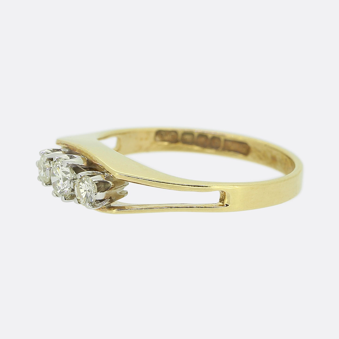 Vintage 0.30 Carat Four-Stone Diamond Ring
