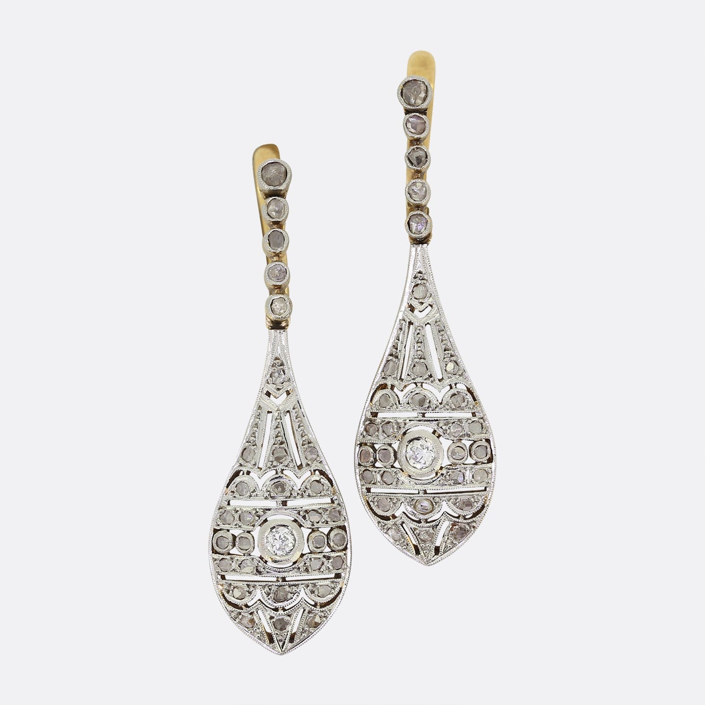 Art Deco Diamond Drop Earrings