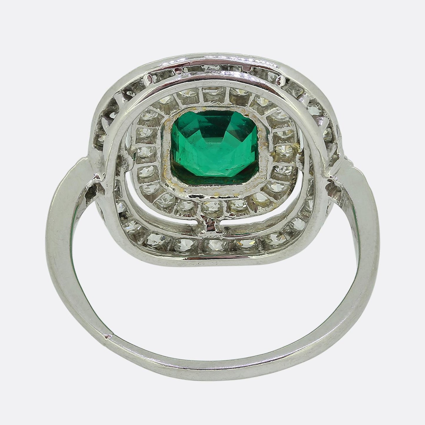 Art Deco Emerald and Diamond Ring