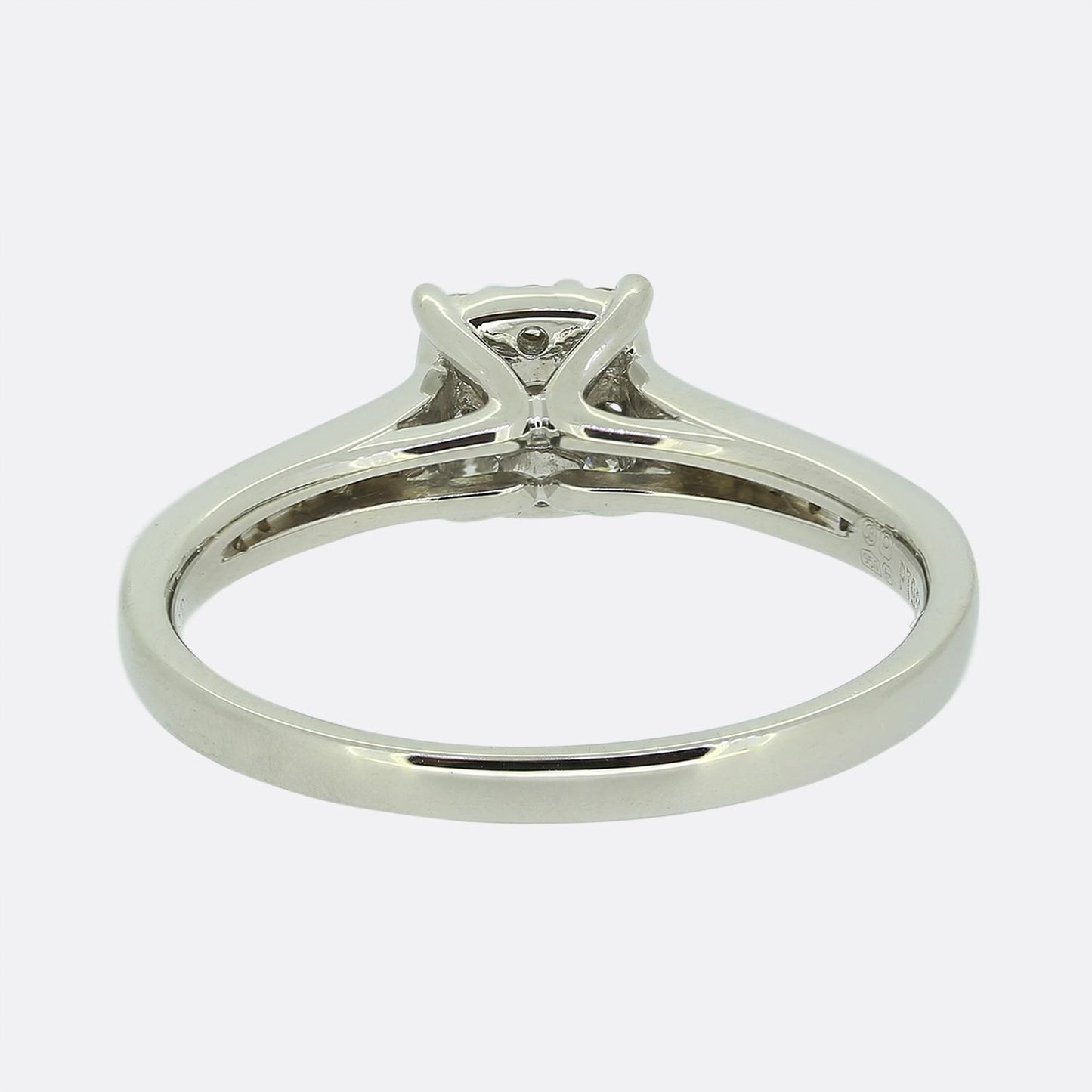 0.32 Carat Diamond Square Faced Ring