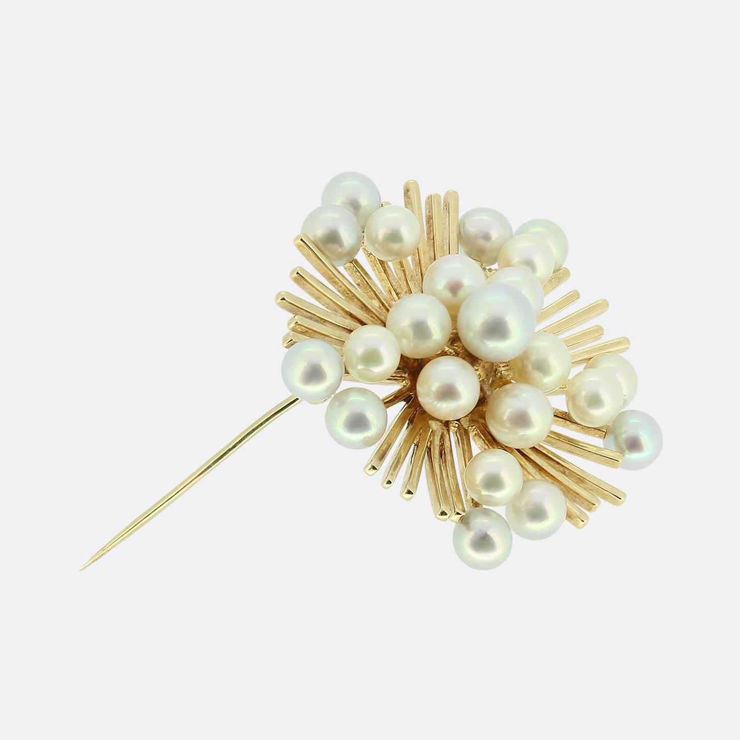 Mikimoto Pearl Starburst Brooch