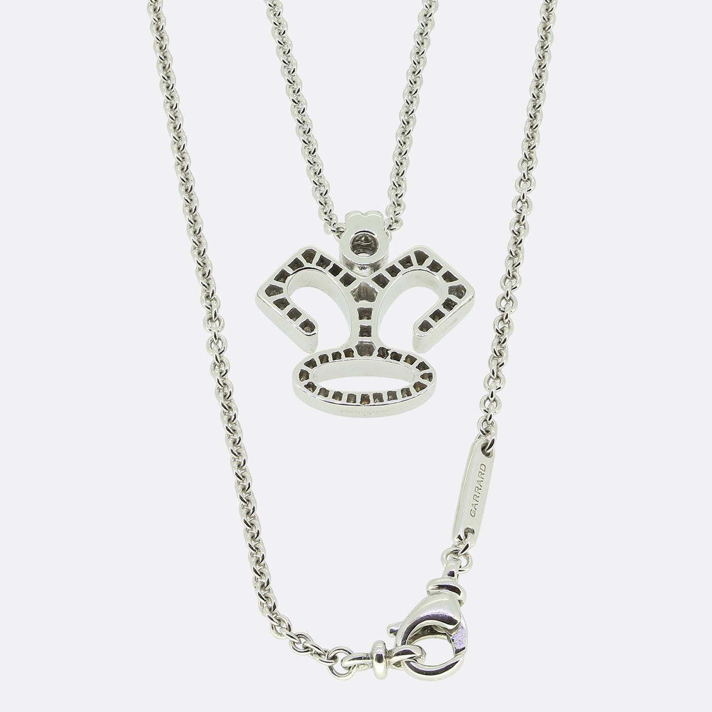 Garrard Diamond Cluster Necklace