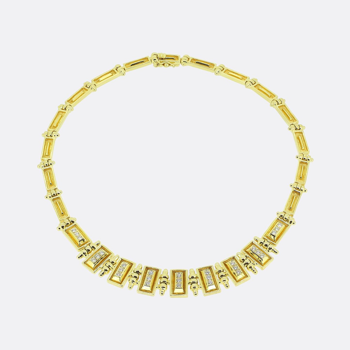 Mapamenos Natepas Diamond Collar Necklace