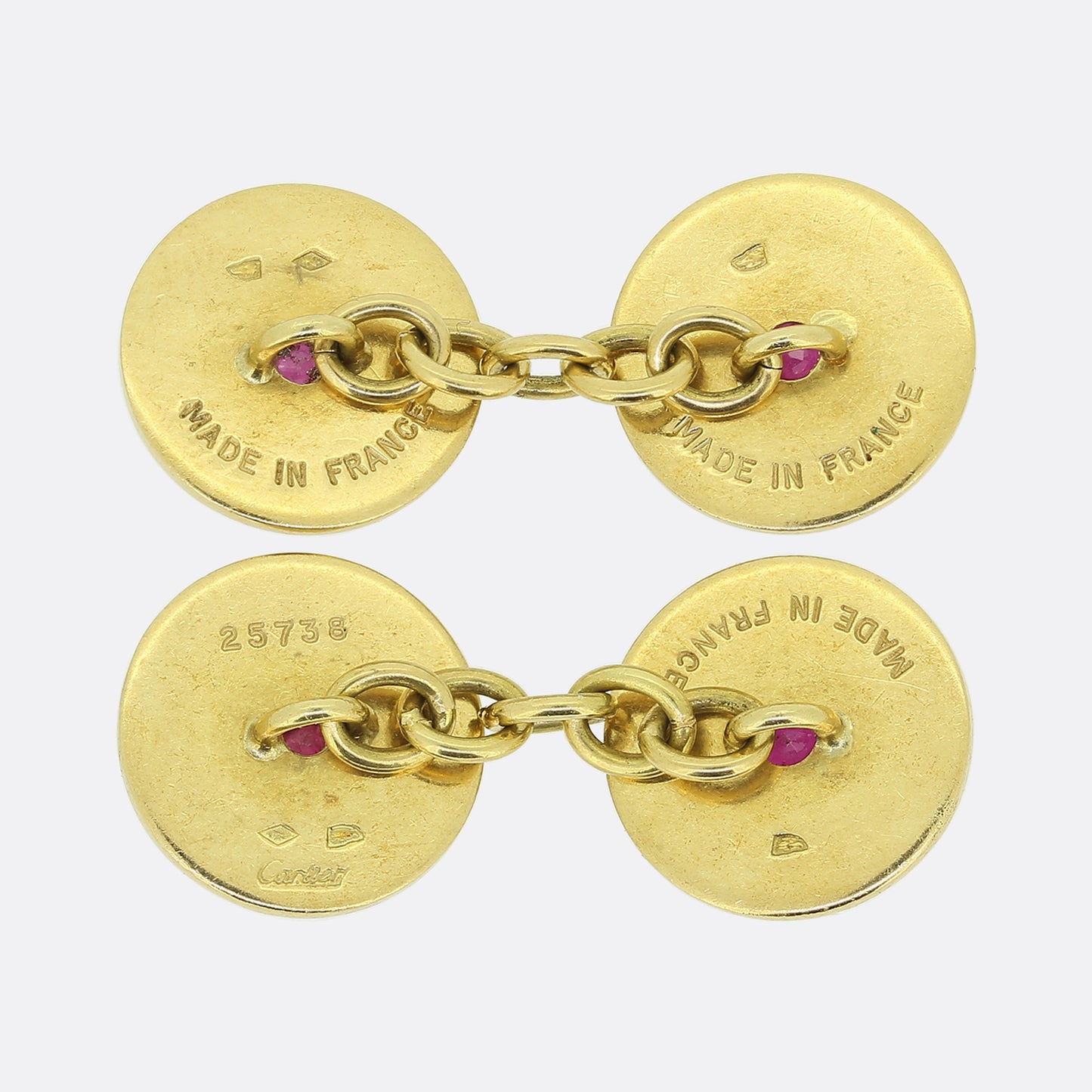 Cartier Vintage Ruby Cufflinks
