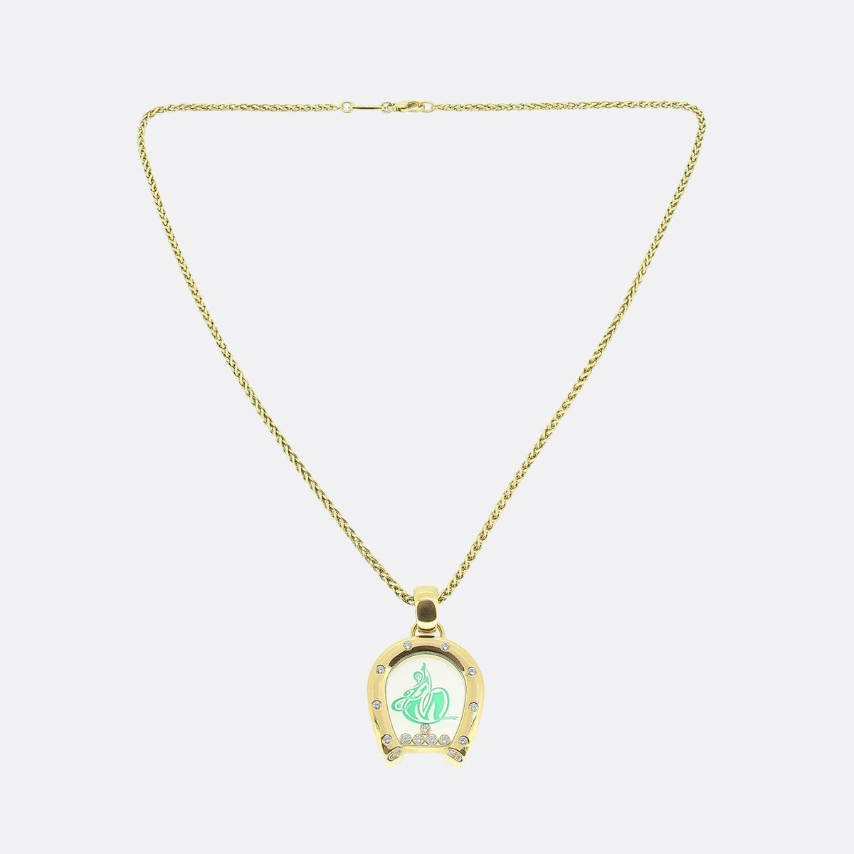 Chopard Diamond Horseshoe Pendant Necklace