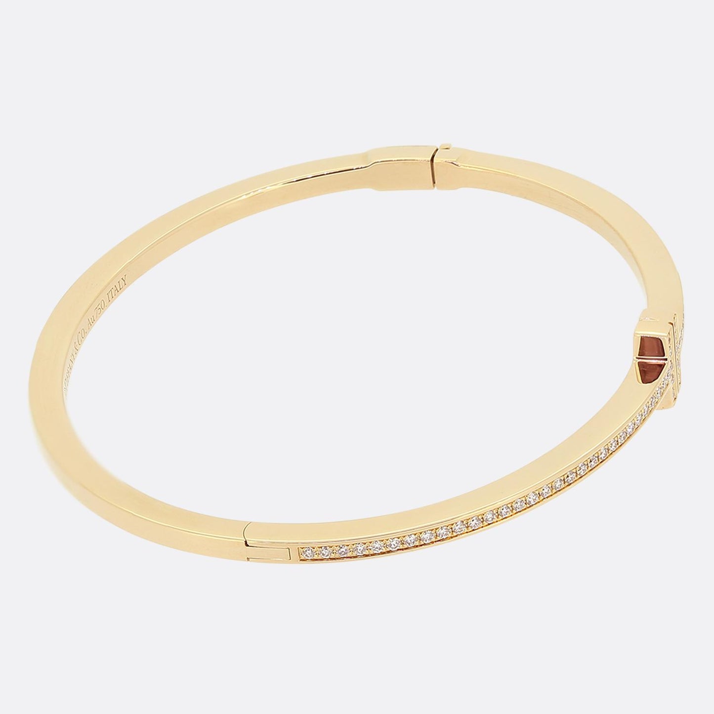 Tiffany & Co. Tiffany T Diamond Hinged Wire Bracelet