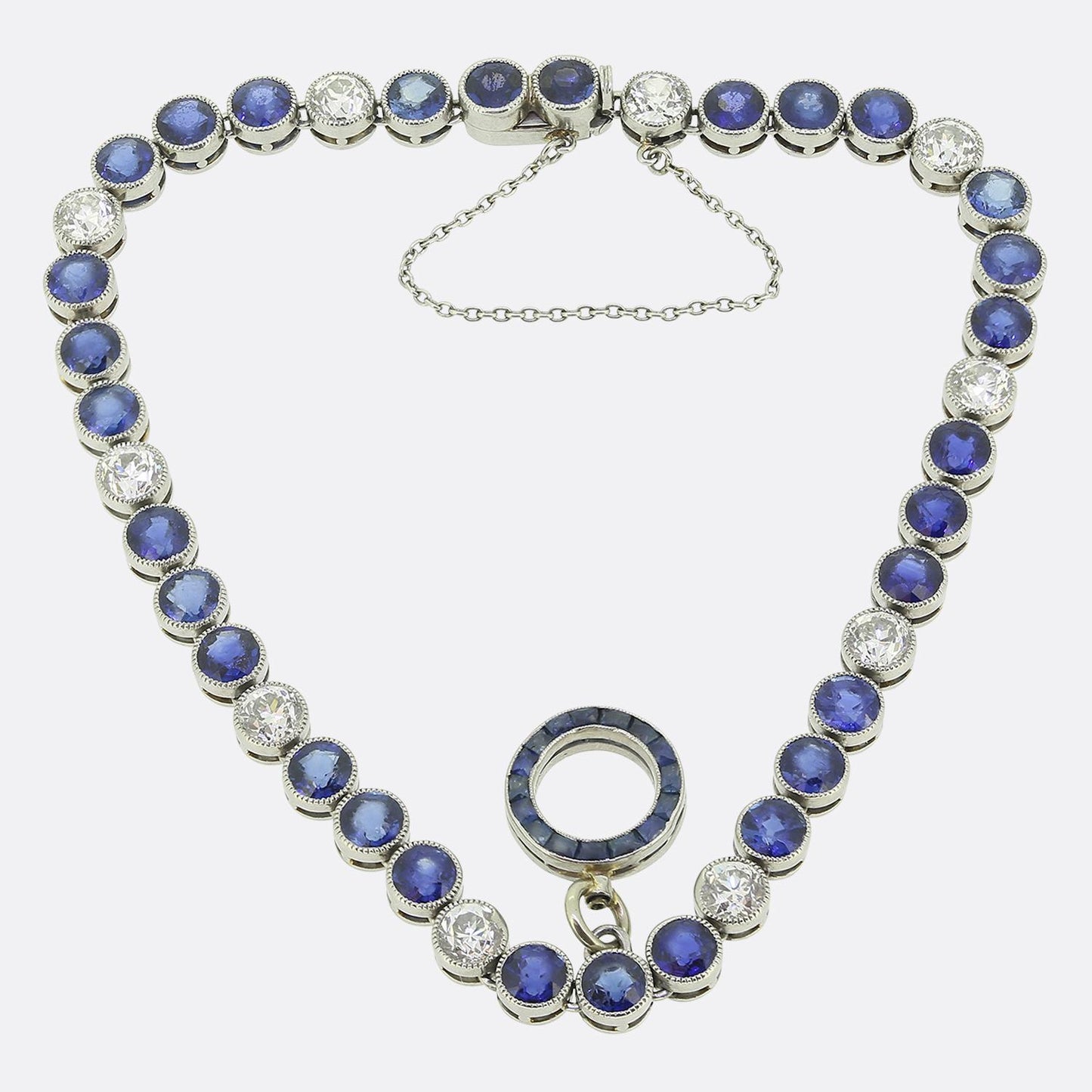 Art Deco Sapphire and Diamond Bracelet