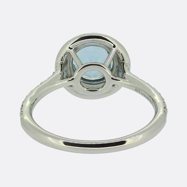 Tiffany & Co. Aquamarine and Diamond Soleste Ring