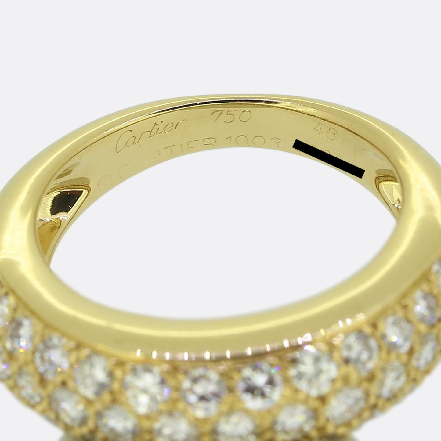Cartier Pavé Diamond Set Ring