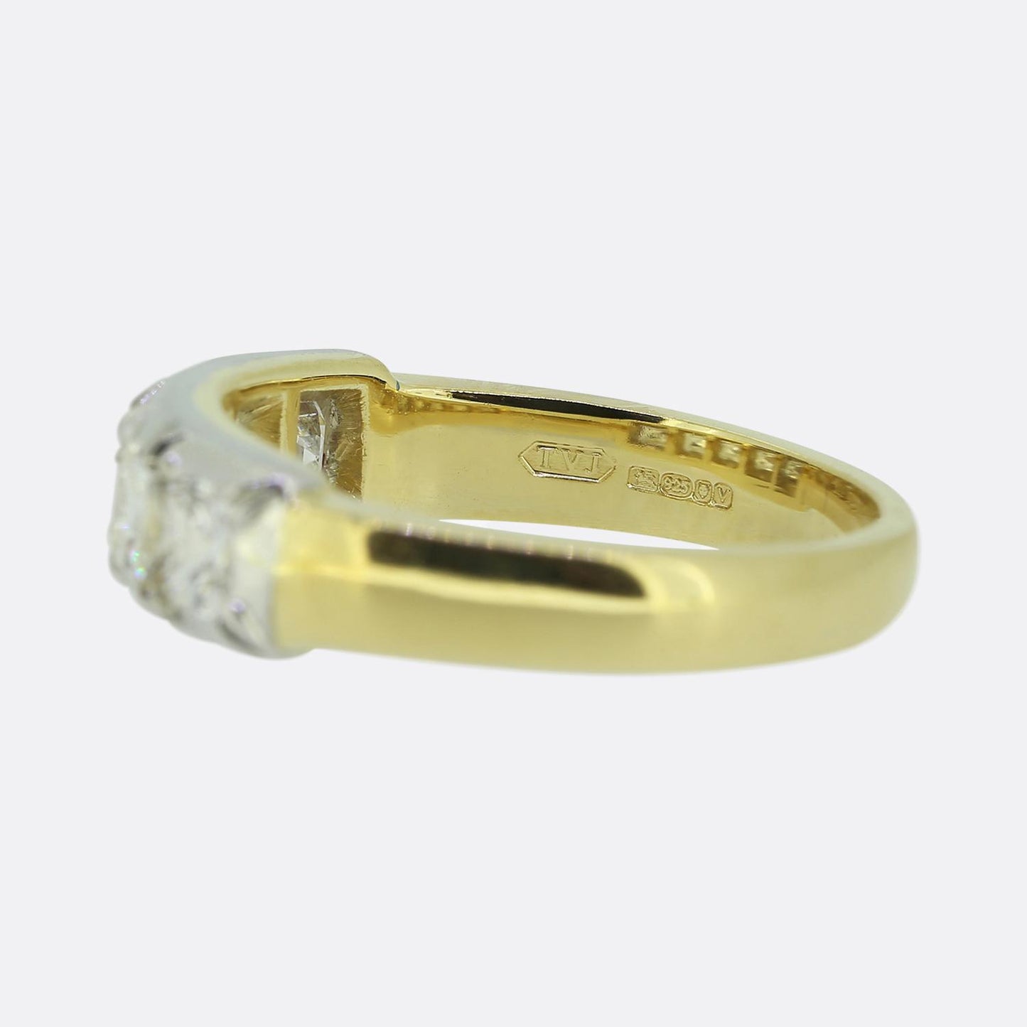 TVJ 1.00 Carat Asscher Cut Diamond Five-Stone Ring
