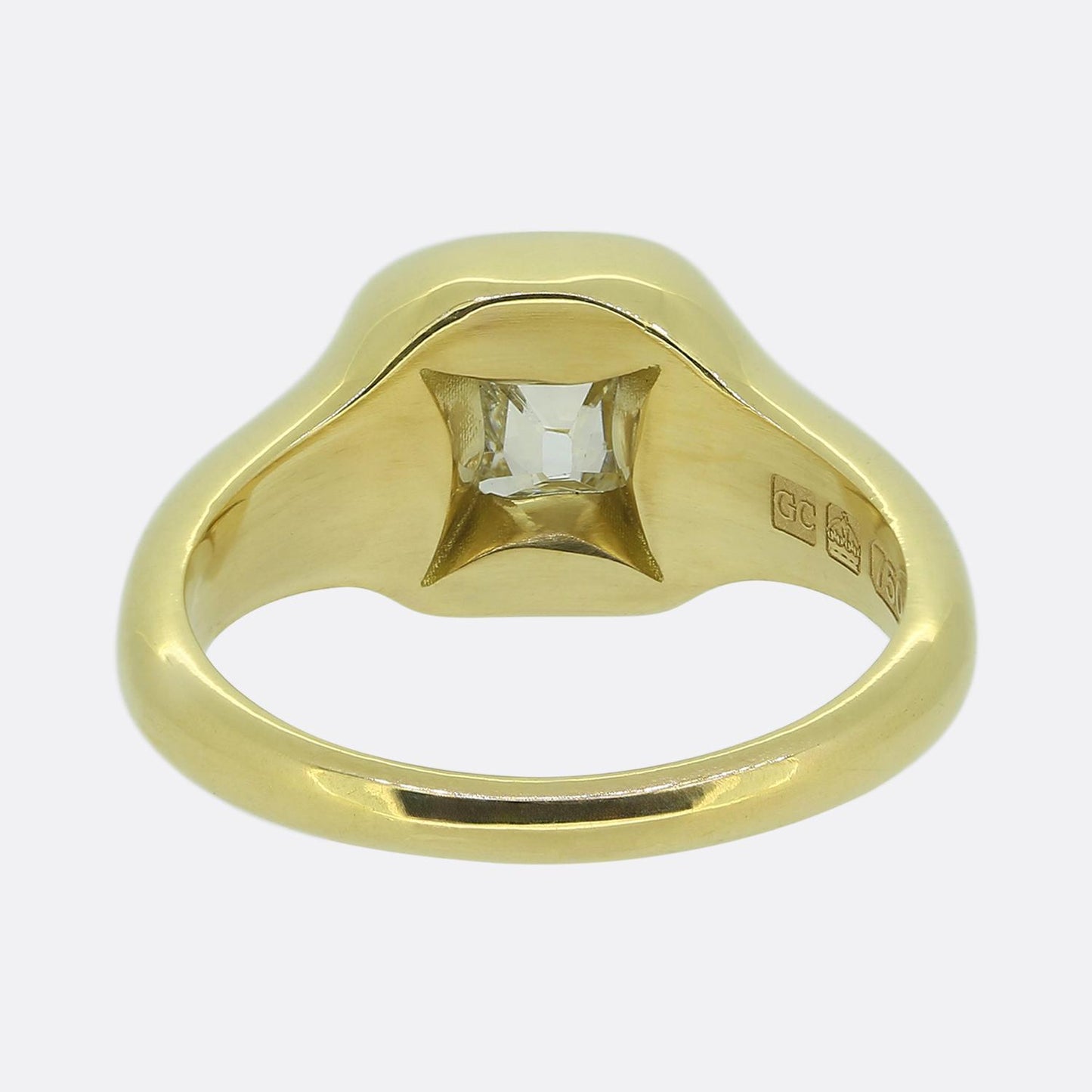 1.60 Carat Peruzzi Cut Diamond Single Stone Ring