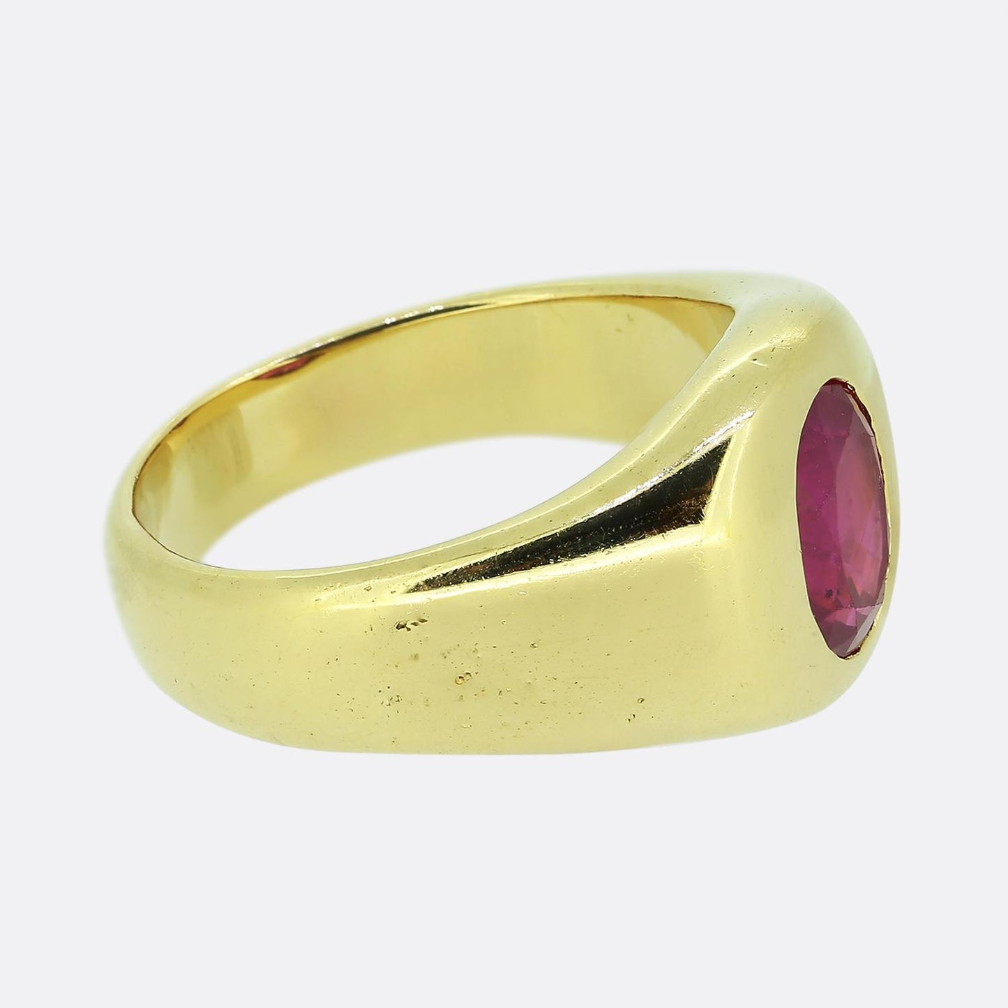 Vintage 2.90 Carat Burmese Ruby Ring