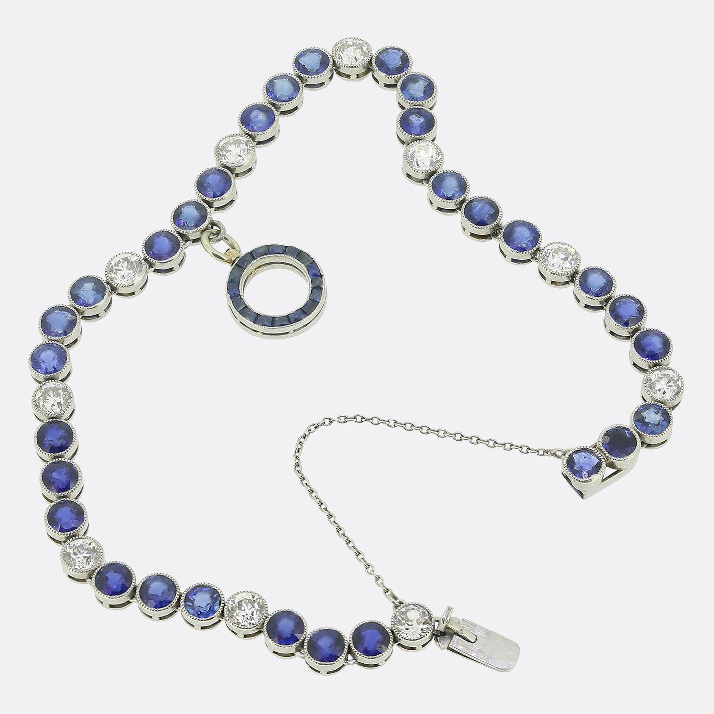 Art Deco Sapphire and Diamond Bracelet