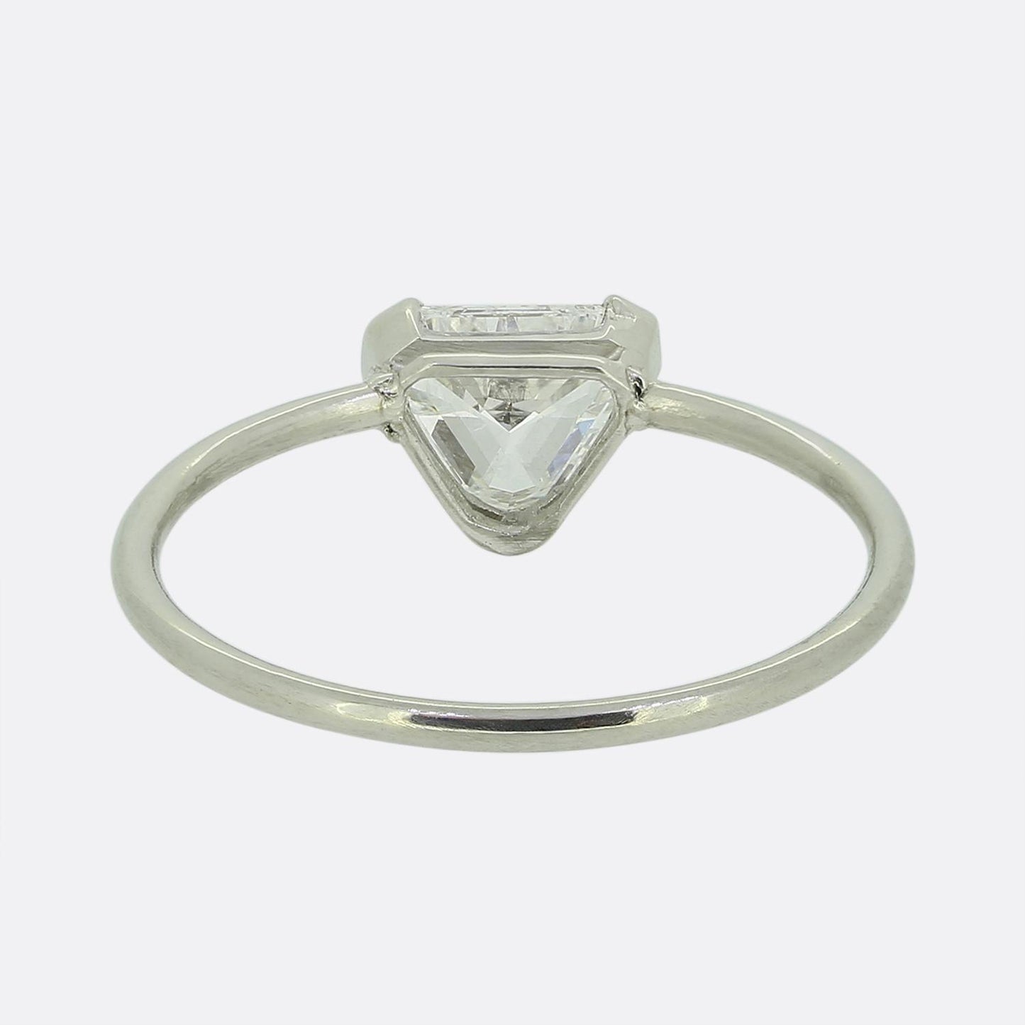 0.70 Carat Trilliant Diamond Solitaire Ring