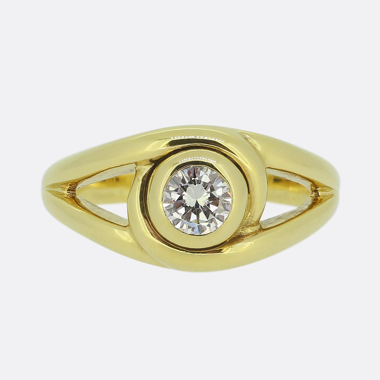 Cartier 0.44 Carat Diamond Solitaire Ring