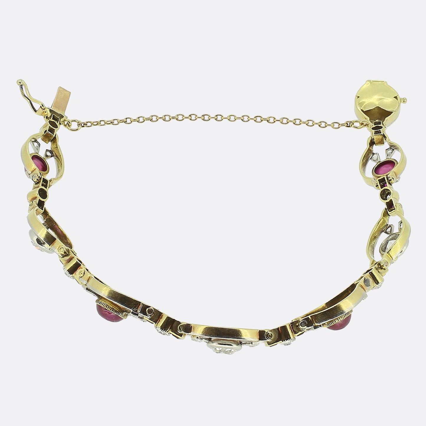 Edwardian Ruby and Diamond Bracelet