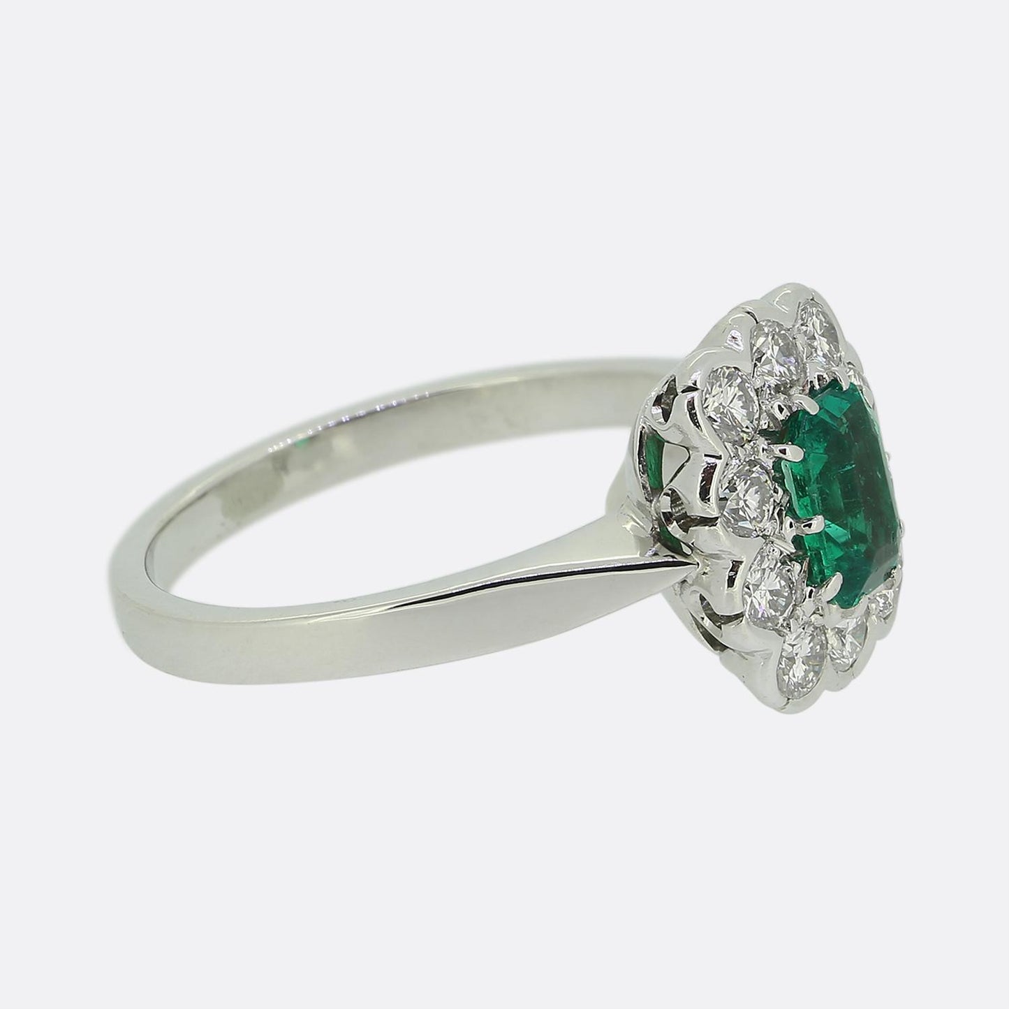 Vintage Emerald and Diamond Ring