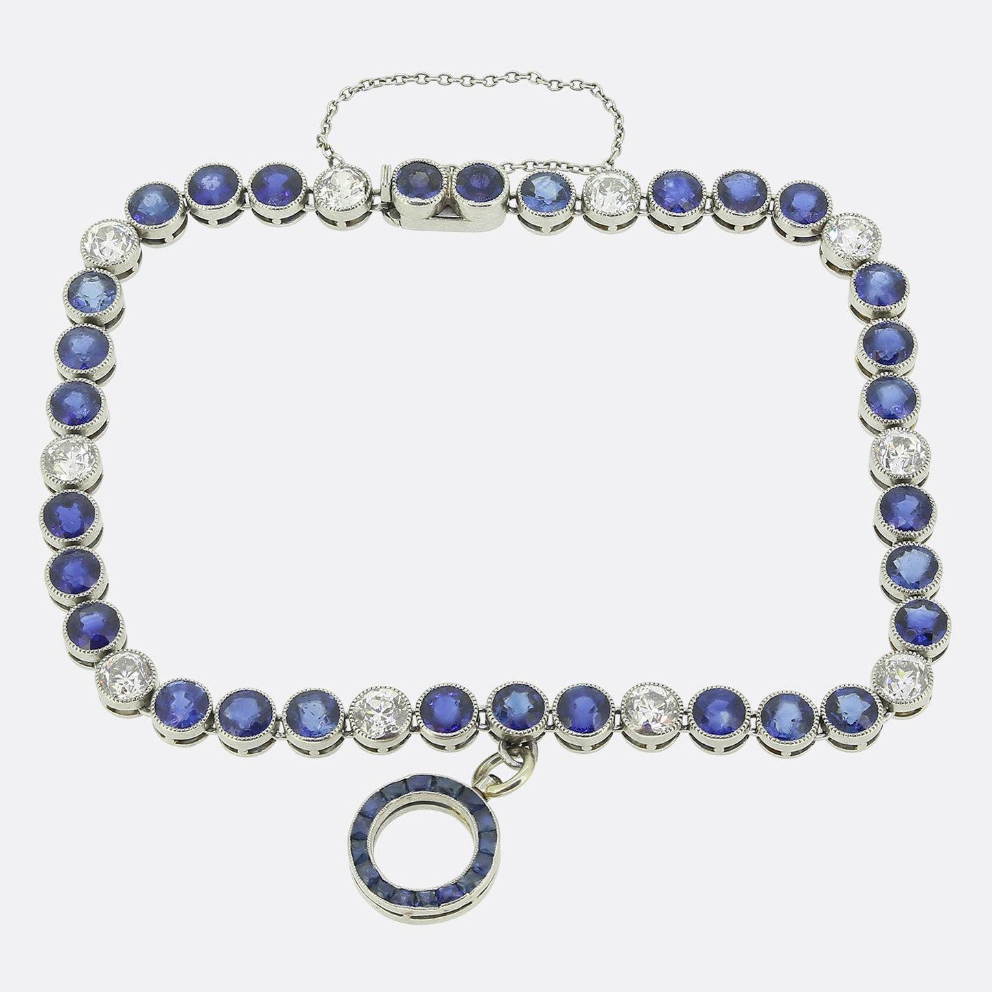 Art Deco Sapphire and Diamond Bracelet