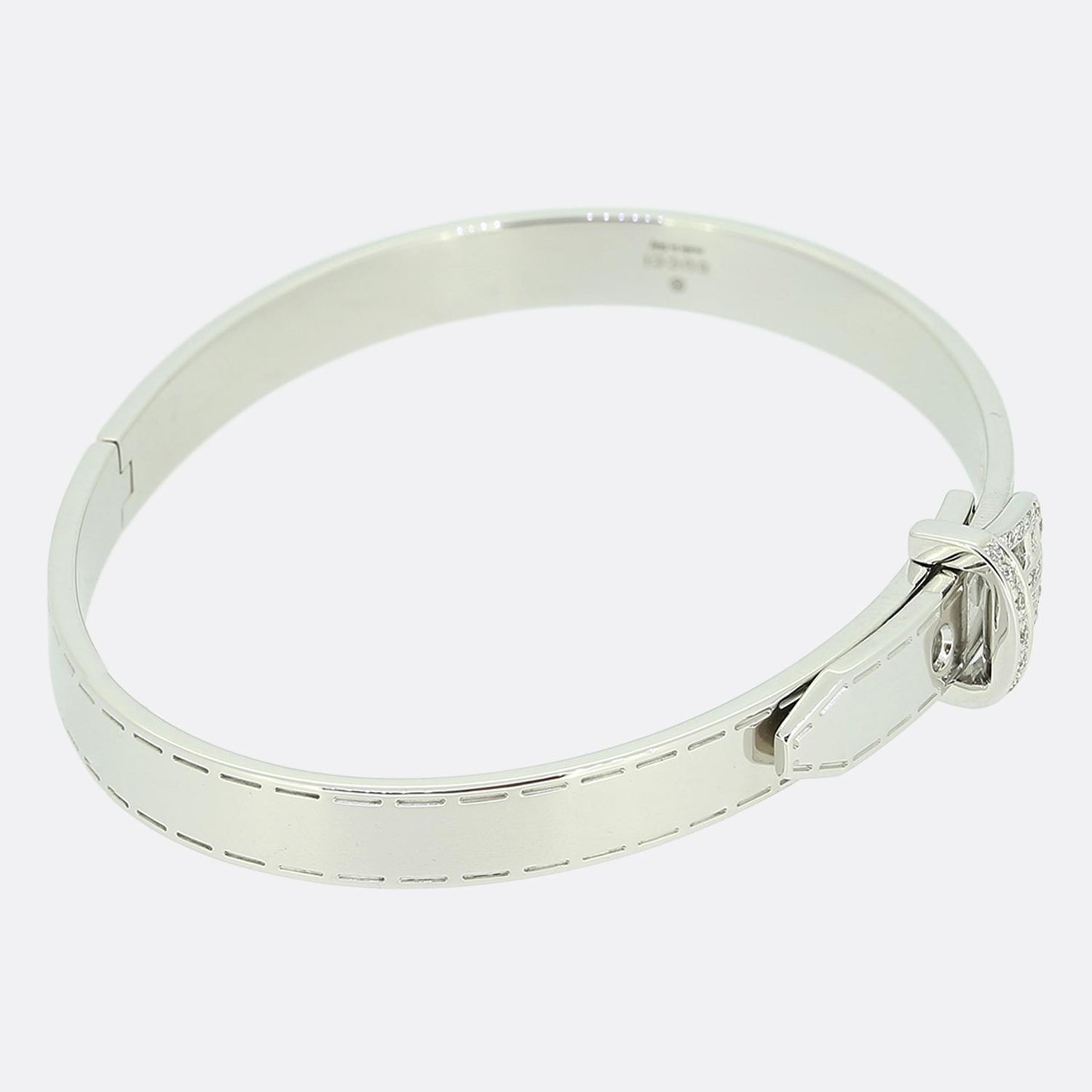 Gucci Diamond Buckle Bangle