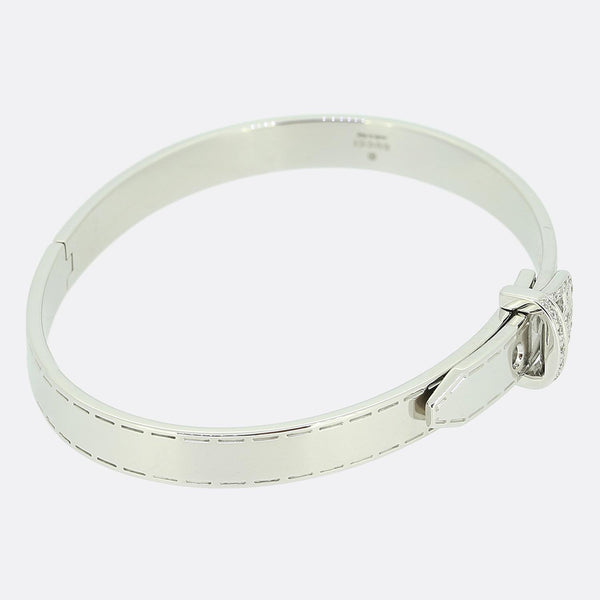 Gucci Diamond Buckle Bangle