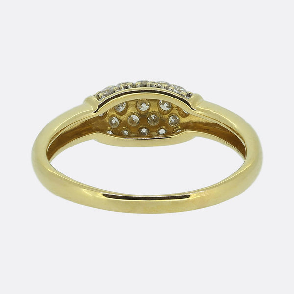 0.50 Carat Pave Diamond Cluster Ring
