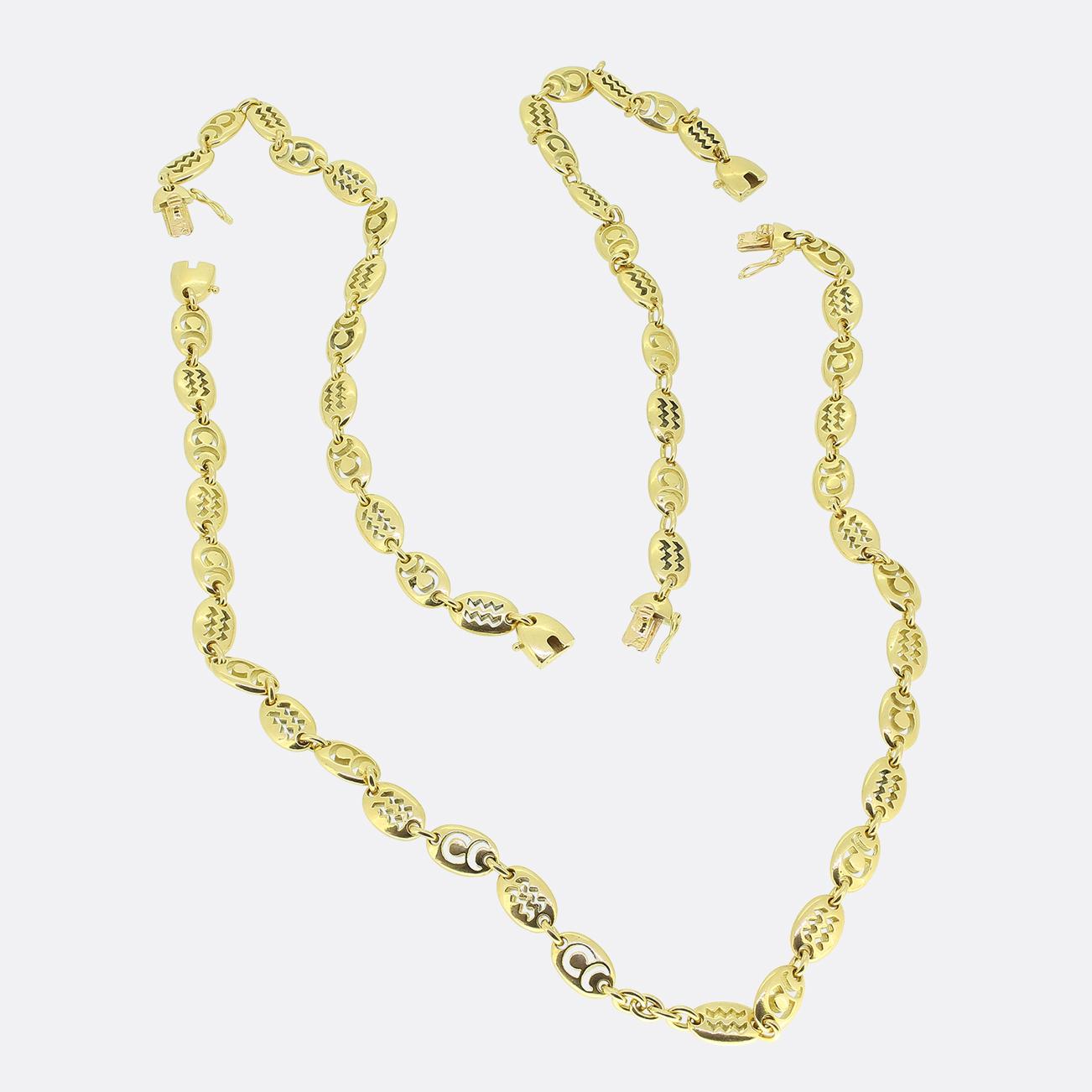 Van Cleef & Arpels Zodiac Bracelet Necklace Set