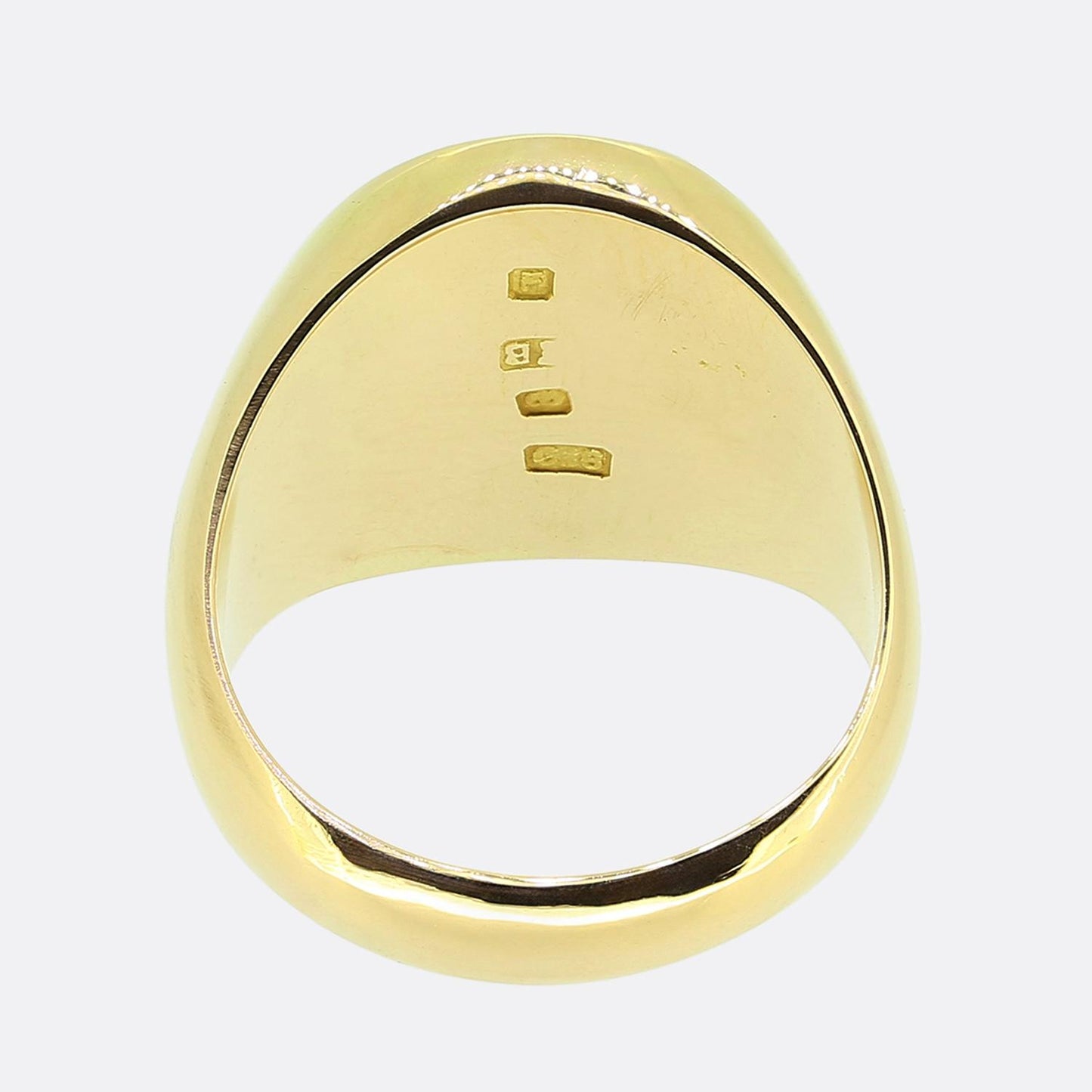 Vintage Plain Signet Ring