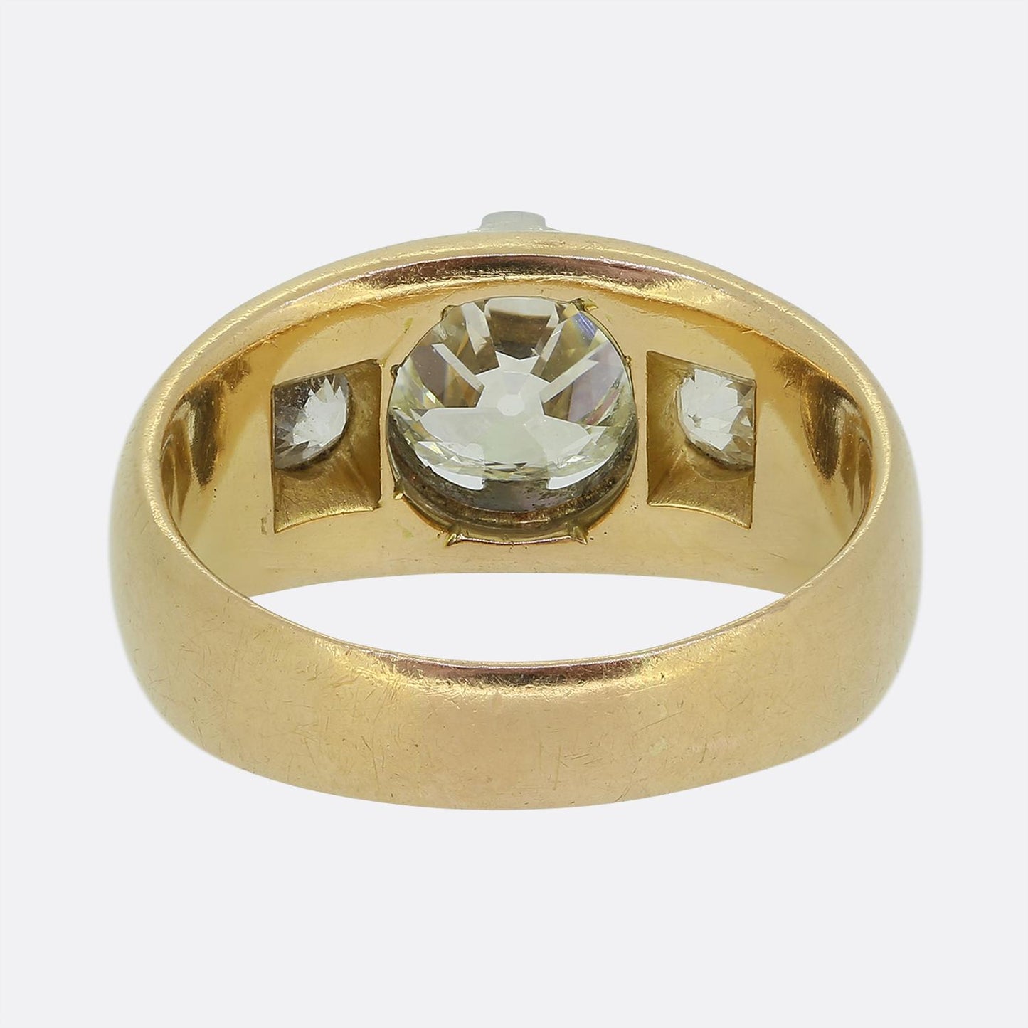 Edwardian 2.00 Carat Diamond Three-Stone Ring
