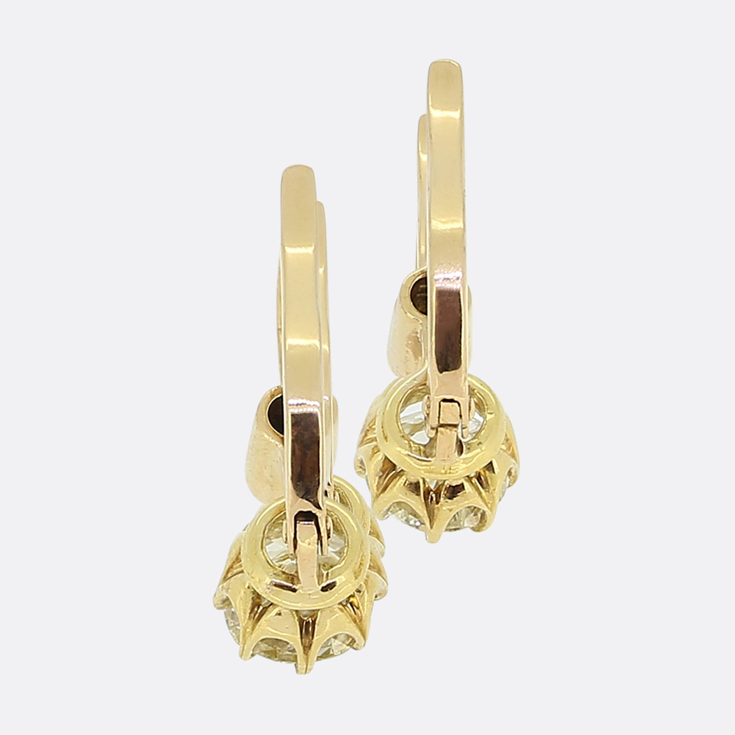 Antique Diamond Drop Earrings