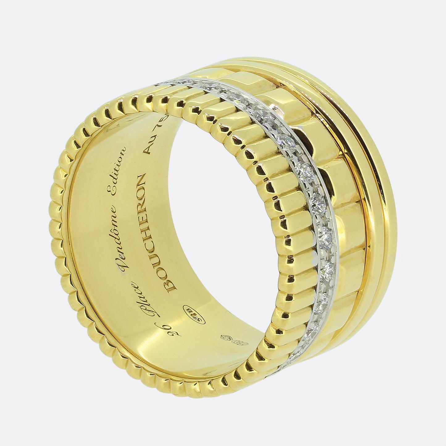 Boucheron Large Quatre Radiant Diamond Ring Size Q 1/2 (59)