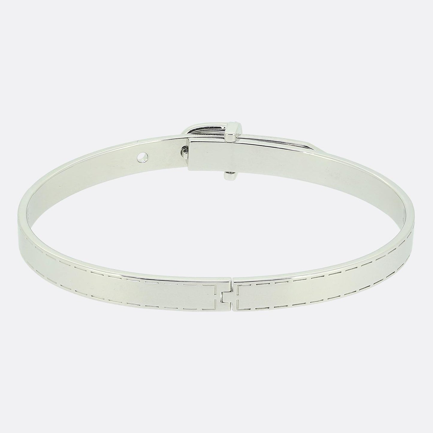 Gucci Diamond Buckle Bangle