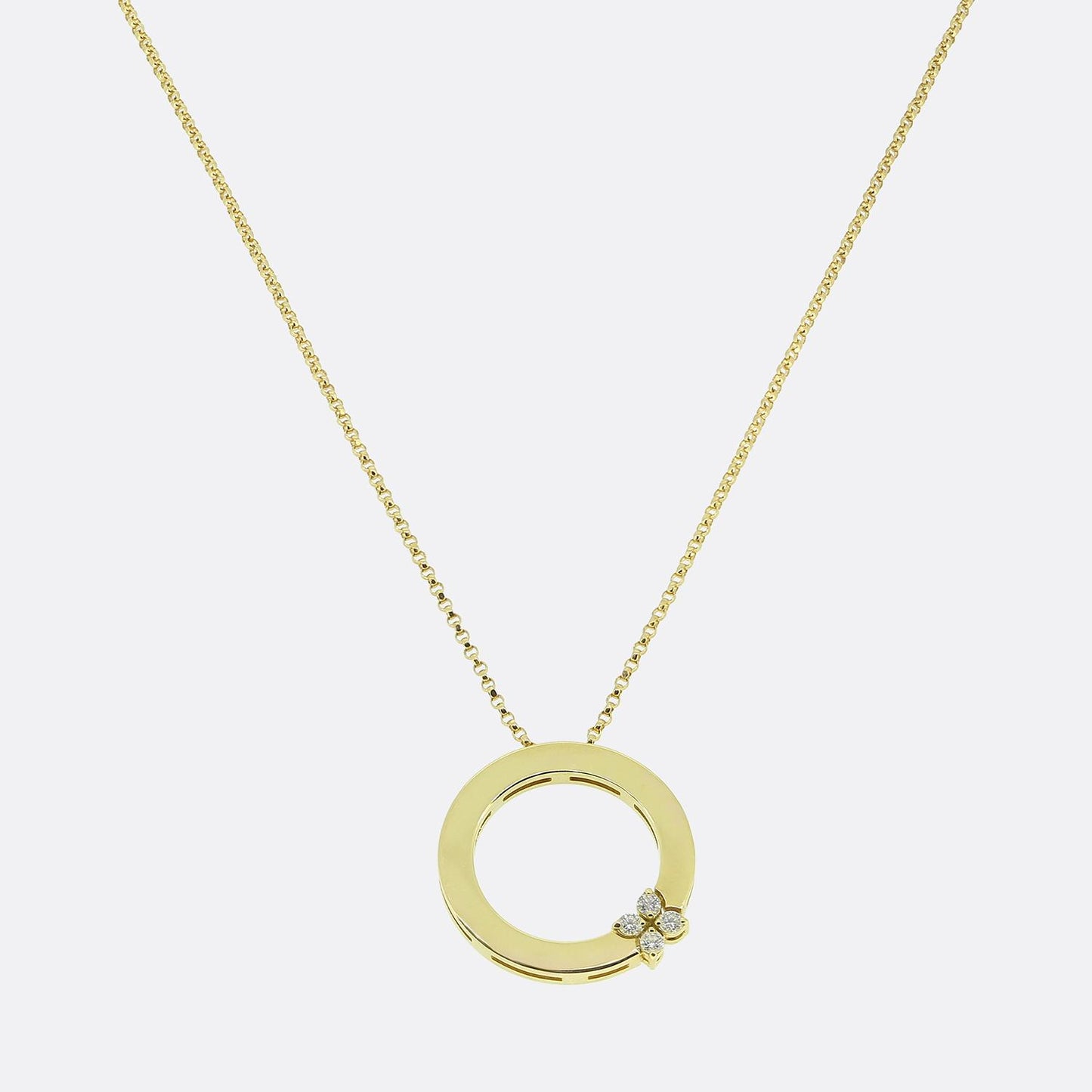 Roberto Coin Love in Verona 0.09 Carat Diamond Pendant Necklace