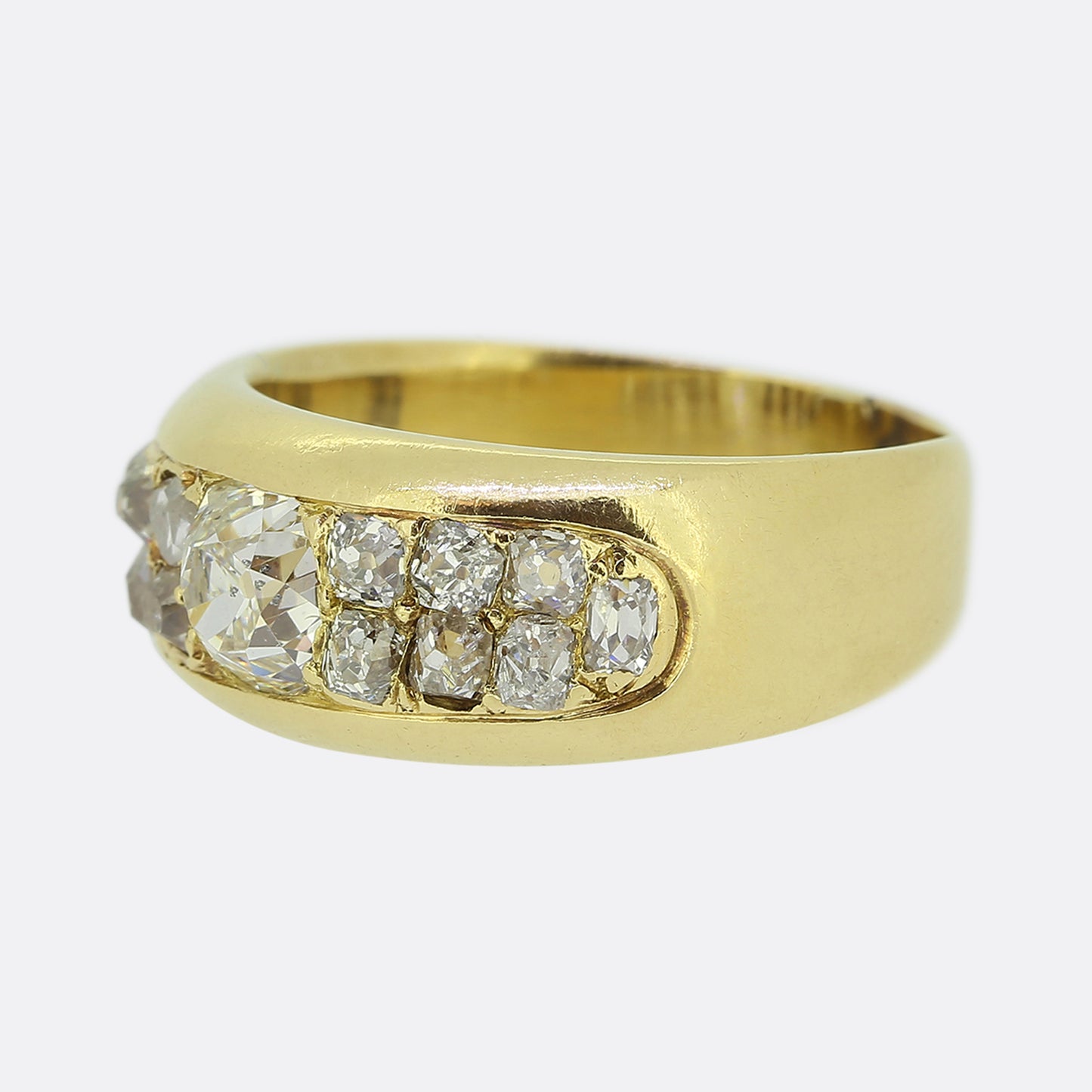 Antique Old Cut Diamond Cluster Ring